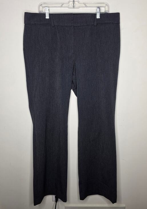 LOFT Pants - Ann Taylor Loft dark grey trouser pants - 14 - career office